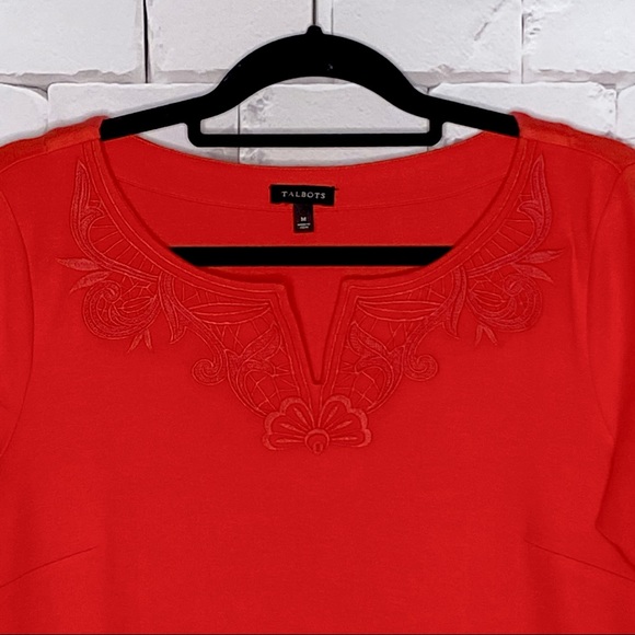 TALBOTS Shift Dress Coral Size M - Picture 2 of 5